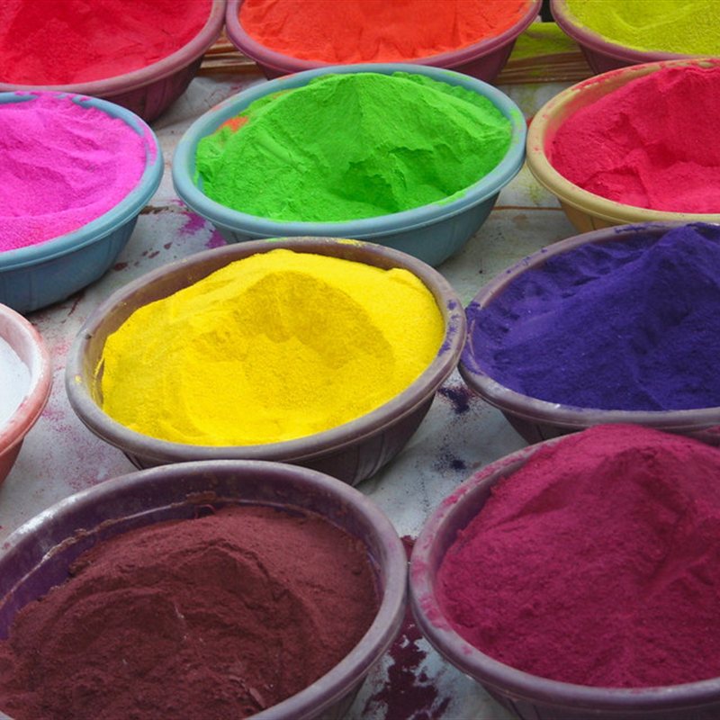 Colored Rangoli Powder Set